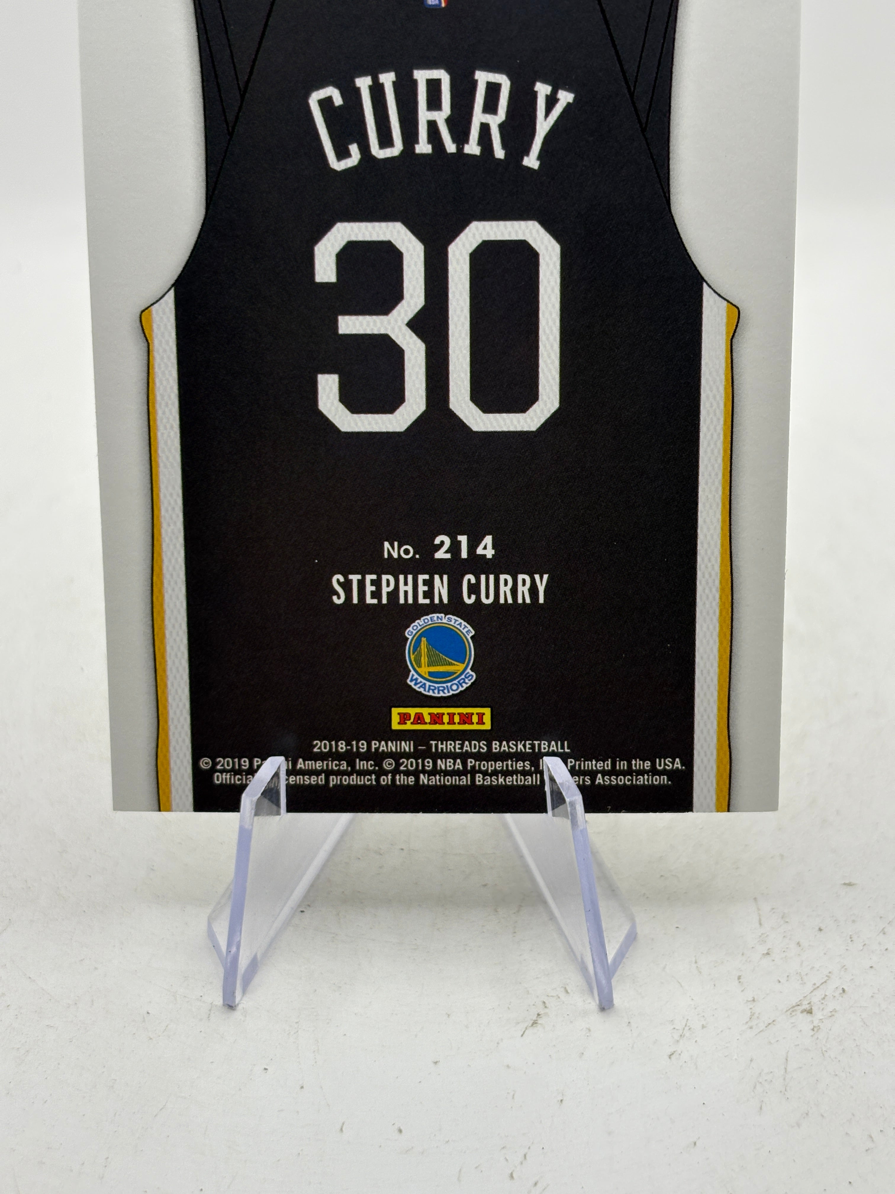 2018-19 Panini Threads - Statement Jersey SP Stephen Curry #214 | Golden State